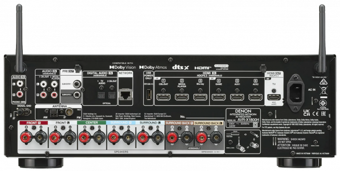 Receiver Denon AVR-X1800H [3]
