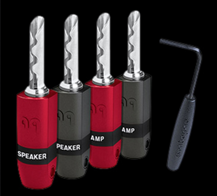 Set mufe banana Audioquest SureGrip 300, Silver plated, 4 buc [2]