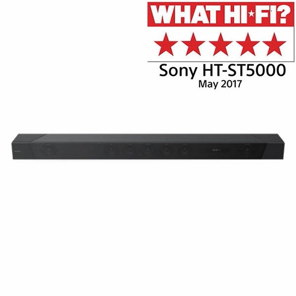 Sony HTST5000, Soundbar premium, Dolby Atmos, 4K HDR, Hi-Res, Subwoofer Wireless, Bluetooth, NFC, Multi Room, 400W, 7.1.2 canale, Negru [1]
