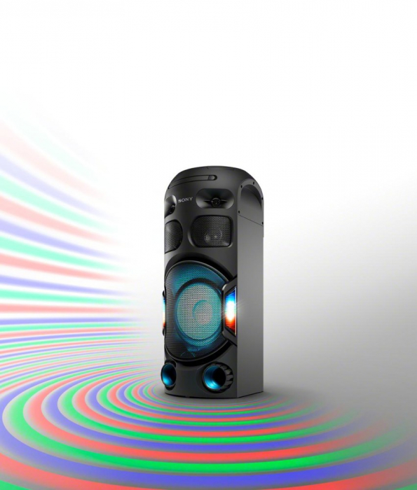 Sistem audio High Power Sony MHCV42D, Jet Bass Booster, Hi-Fi, Bluetooth, NFC, Dj Effects, USB, DVD, Party music, Party lights [5]