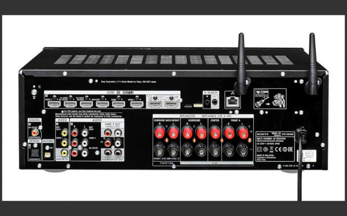 Sony STRDN1080 Receptor AV Home Theatre pe 7.2 canale, 4K, Multi Room, USB, NFC, Wi-Fi, Negru [4]