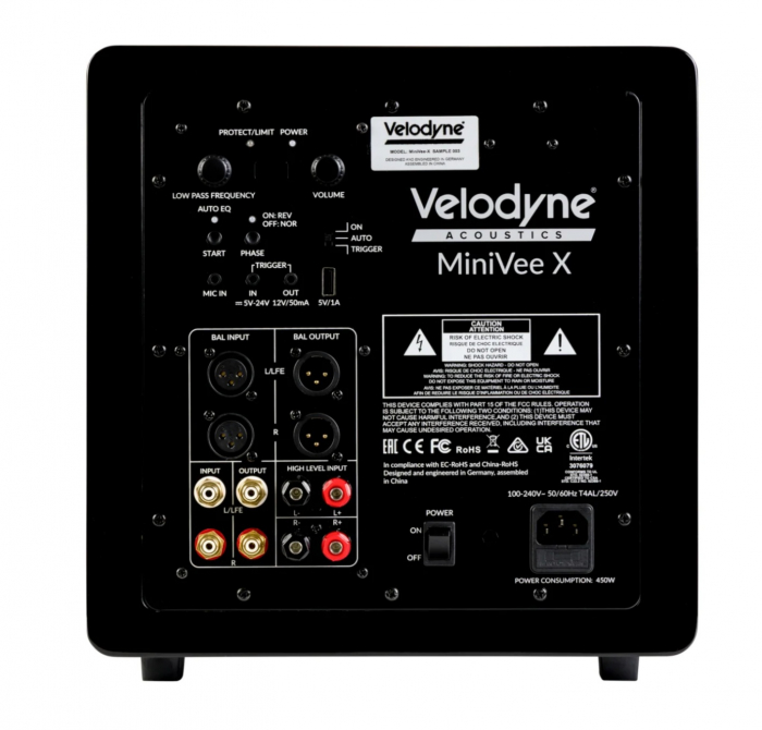 Subwoofer Velodyne Acoustics MiniVee X 8'' [5]
