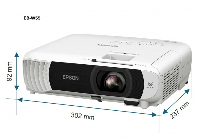 Videoproiector EPSON EB-W55, WXGA 1280 x 800, 4000 lumeni [4]