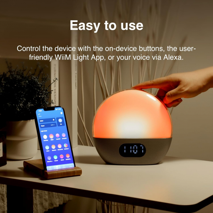 Streamer cu Internet Radio si Alexa WiiM Wake-up Light [4]