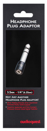 Adaptor casti Jack 6.3 tata la Jack 3.5 mama Audioquest, Extreme-Purity Solid Copper [1]