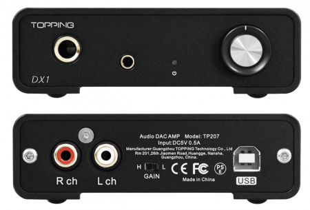Amplificator casti  Topping DX1 negru [1]