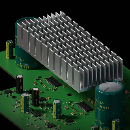 Amplificator integrat 2.1, cu DAC integrat și VU-metru [3]