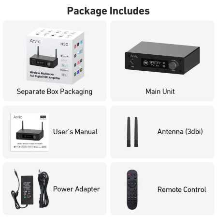 Amplificator integrat cu streaming Arylic H50 [3]