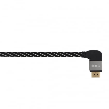 Cablu HDMI Avinity HDMI tata - HDMI tata, unghi 90 grade, conectori auriti, Ethernet [0]