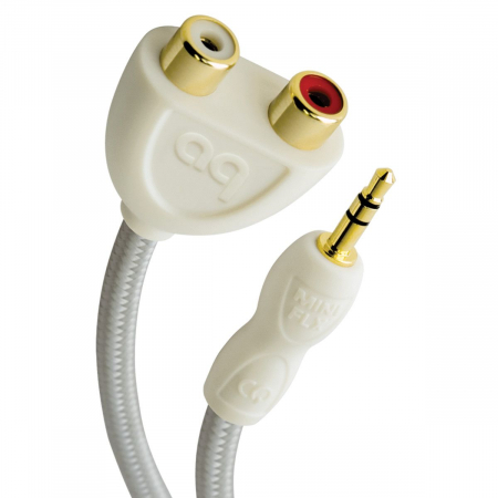 Accesorii audio - Cablu splitter 1 x Jack3.5 tata la 2 x RCA mama Audioquest FLX Mini/RCA Splitter, 15cm