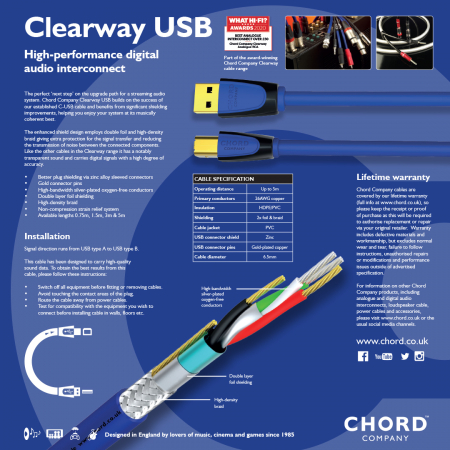 Cablu USB Chord Clearway USB digital [3]