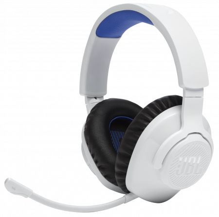 Casti & portabile - Casti PC Gaming JBL Quantum 360P Alb Albastru