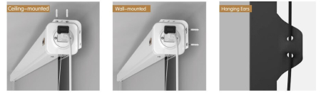 Ecran de proiectie electric tensionat de peretetavan Blackmount, 240x135 cm, Format 16 9 [1]