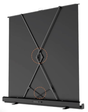 Ecran de proiectie Portabil Pull-Up Blackmount, 92, vizibil 203 x 114 cm, Format 16 9 - TG26 [1]