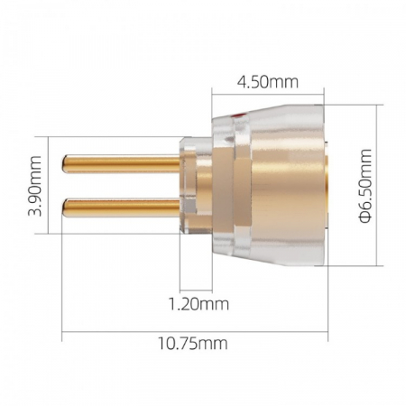Fiio LC-78A adaptor MMCX la 2pin 0.78 [3]