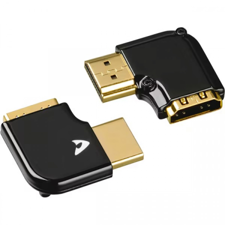 Accesorii audio - Kit Adaptor HDMI Avinity 107611, placat aur, negru