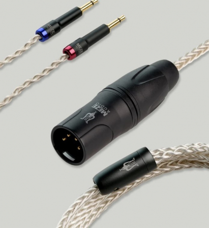 Accesorii audio - Cablu cupru argint 4pin XLR la 2x 3.5mm 2.5m