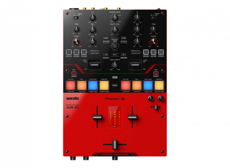 Mixer cu 2 canale pentru DJ, Pioneer DJ DJM-S5, pentru stilul scratching (roÈ™u lucios) [2]