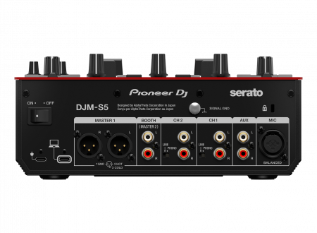 Mixer cu 2 canale pentru DJ, Pioneer DJ DJM-S5, pentru stilul scratching (roÈ™u lucios) [3]
