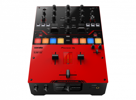 Mixer cu 2 canale pentru DJ, Pioneer DJ DJM-S5, pentru stilul scratching (roÈ™u lucios) [1]