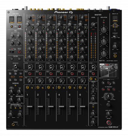 Mixere DJ - Mixer profesional cu 6 canale, stil creativ, cu fadere lungi, pentru DJ, Pioneer DJ DJM-V10-LF
