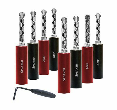 Alte accesorii - Mufe banana Audioquest SureGrip 100, Silver plated, (set 8buc