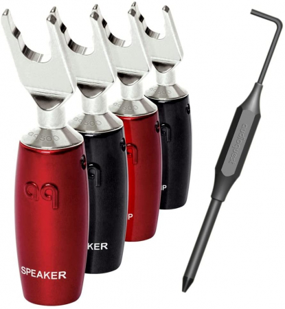 Accesorii audio - Mufe spada High-End Audioquest 507 Series, Silver plated (Set 4 buc)