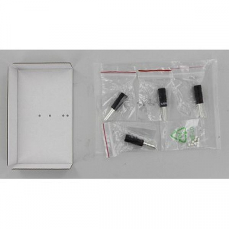 Set 4 conectori cablu boxe Avinity tip banana, argintati [1]