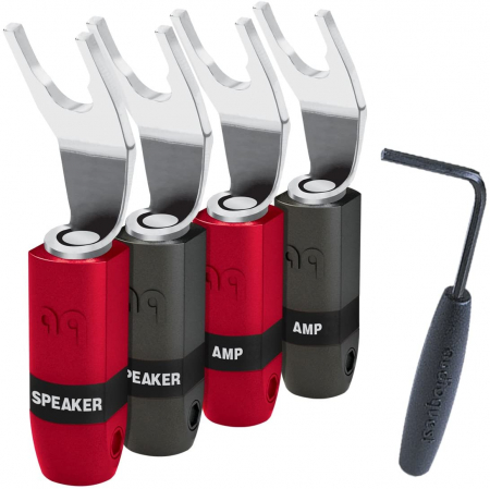 Accesorii audio - Set mufe spada Audioquest SureGrip 300, Silver plated, set 4 buc