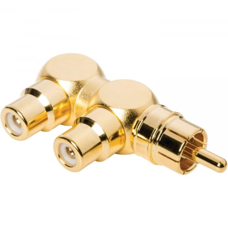 Alte accesorii - Splitter RCA tip Y, tata - 2x mama, Audioquest M22F-HRD, placat cu aur