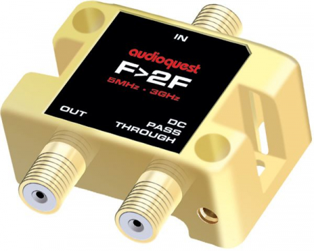 Accesorii audio - Splitter RF Audioquest F to 2F 75Î© Splitter, 1 IN - 2 OUT
