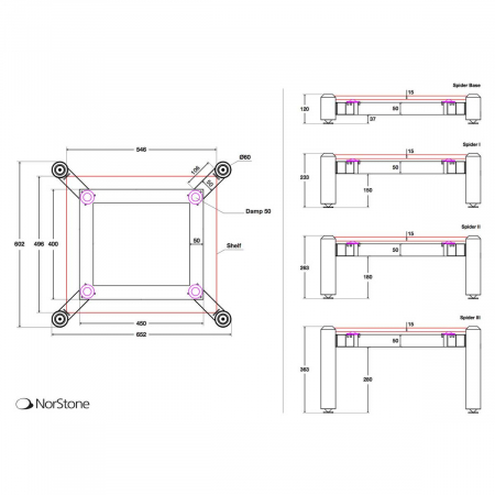 Stand HiFi Norstone Spider I (un modul) [1]