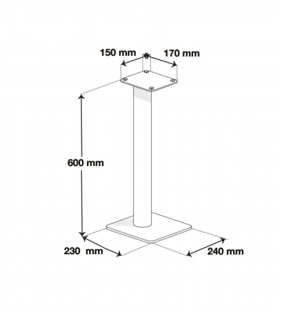 Standuri boxe Norstone Epur Stand Black [1]