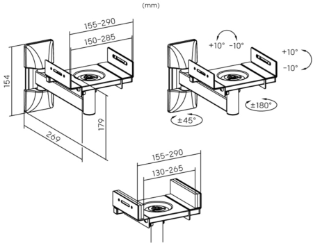 Suporti boxe perete Taga Harmony TSS-50W [1]
