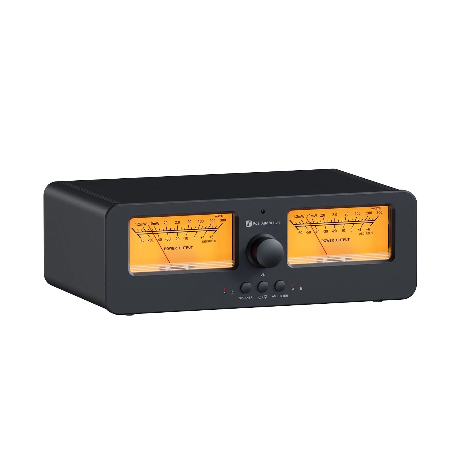 Accesorii audio - Switch audio 2 amplificatoare, 2 perechi de boxe si VU Meter