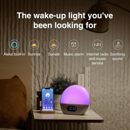 Streamer cu Internet Radio si Alexa WiiM Wake-up Light [1]
