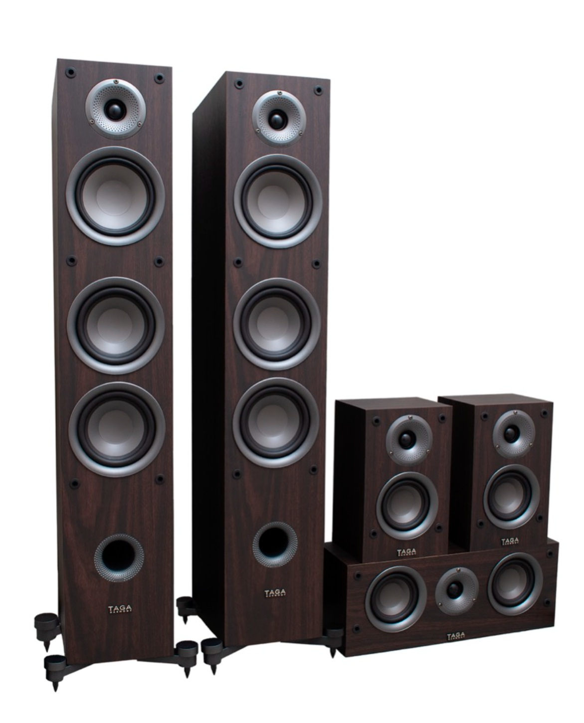 Sistem 5.0 Taga Harmony TAV-507F + TAV-C + TAV-S MODERN WENGE
