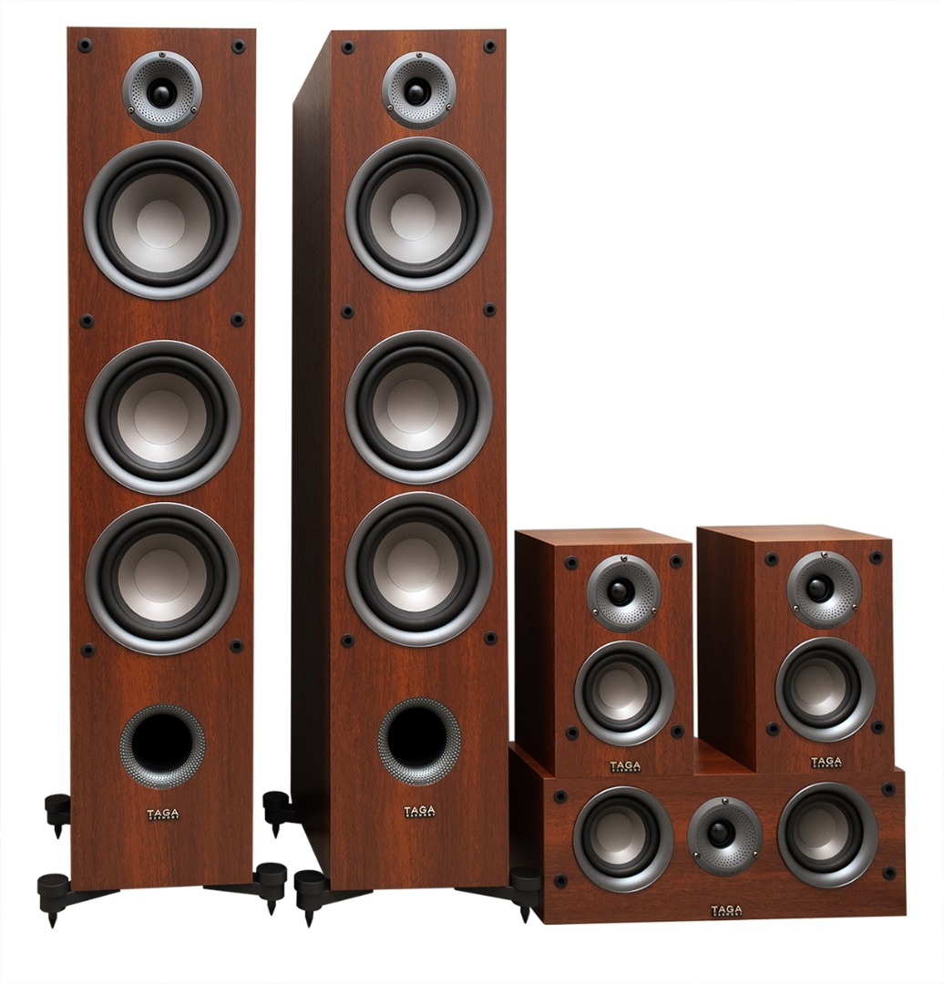 Sistem 5.0 Taga Harmony TAV-607F + TAV-C + TAV-S Walnut