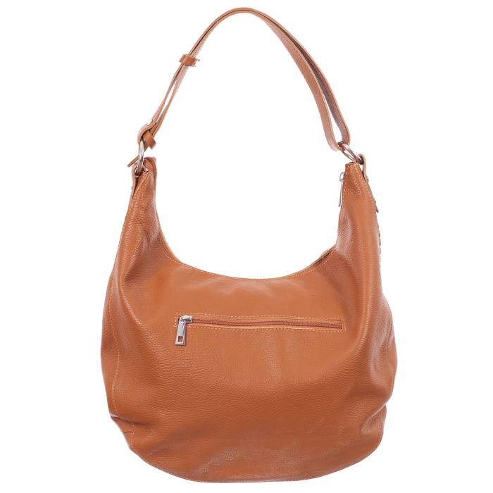 Geantă caramel din piele naturală fină 8010 [3]