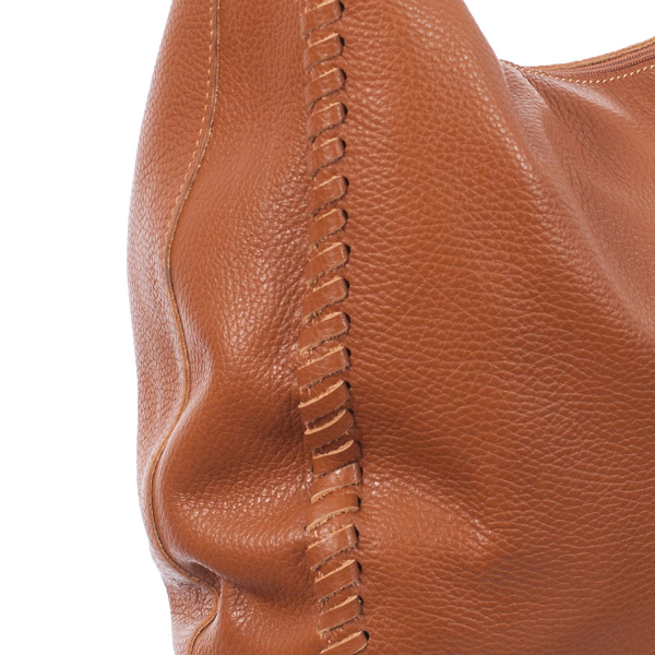 Geantă caramel din piele naturală fină 8010 [4]