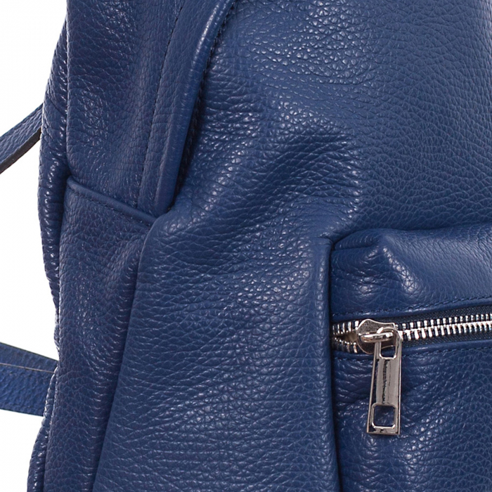 Rucsac bleumarin din piele naturală 8032 [4]
