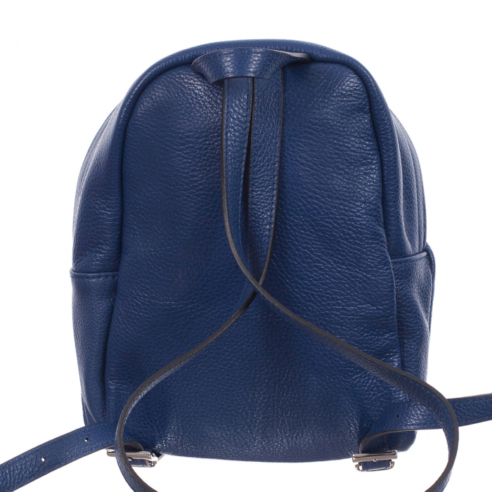 Rucsac bleumarin din piele naturală 8032 [3]