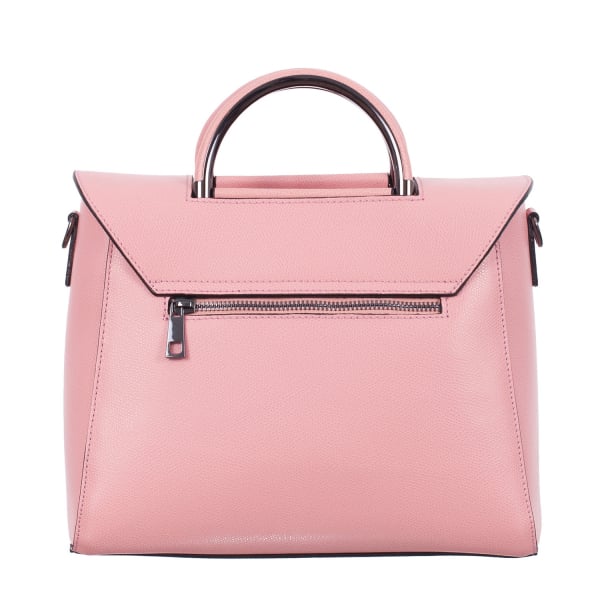 Geantă roz din piele naturală 8035 [3]