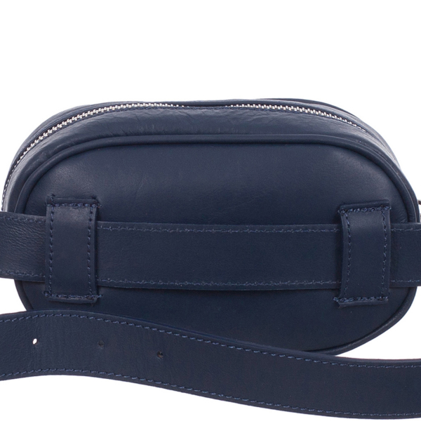 Borsetă din piele naturală bleumarin pentru talie 8006 [4]