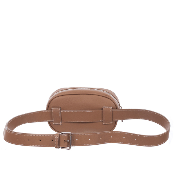 Borsetă din piele naturală bej pentru talie 8006 [3]