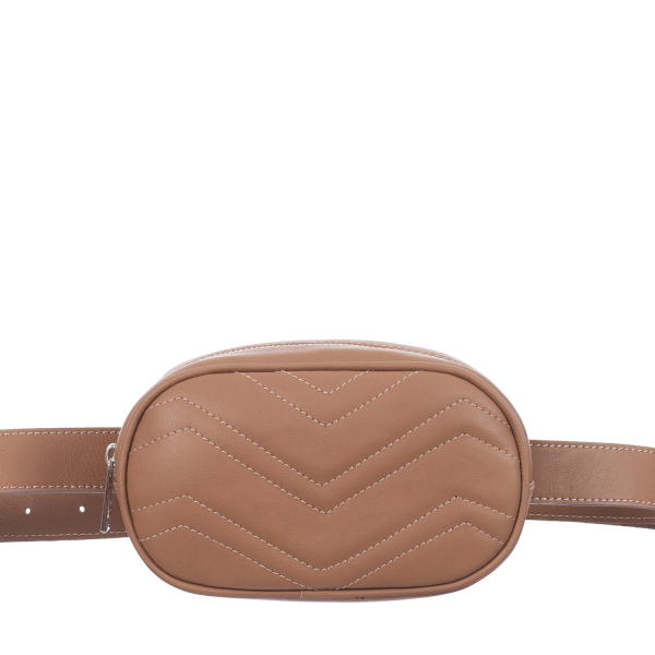 Borsetă din piele naturală bej pentru talie 8006 [2]