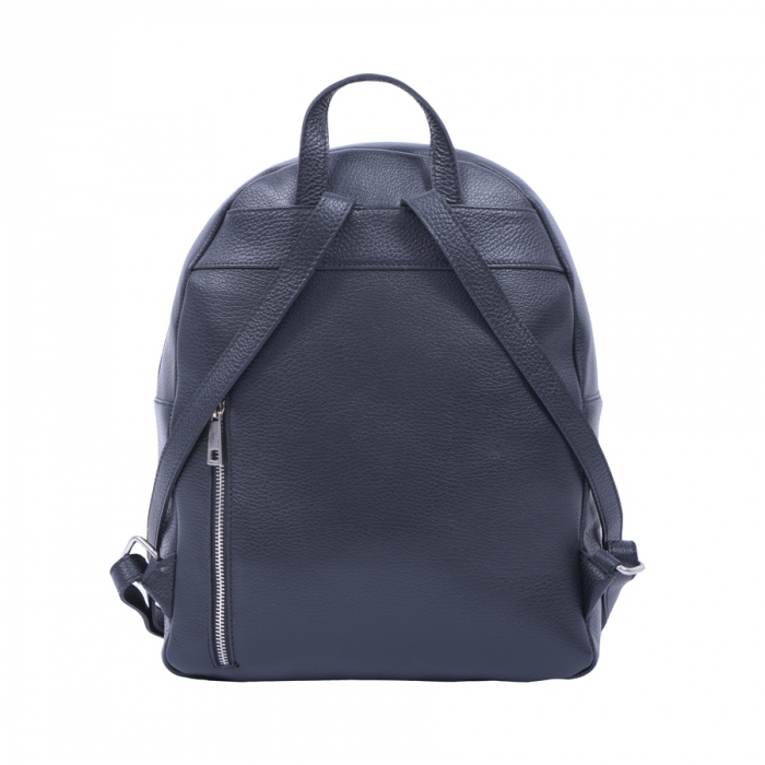 Rucsac Karly, negru din piele naturală monocompartimentat 8048 [3]