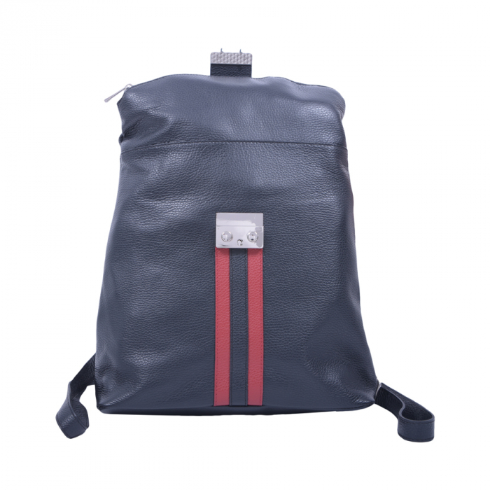 Geantă Christie, tip rucsac, negru, din piele naturală 8049 [2]