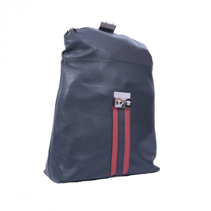 Geantă Christie, tip rucsac, negru, din piele naturală 8049 [3]