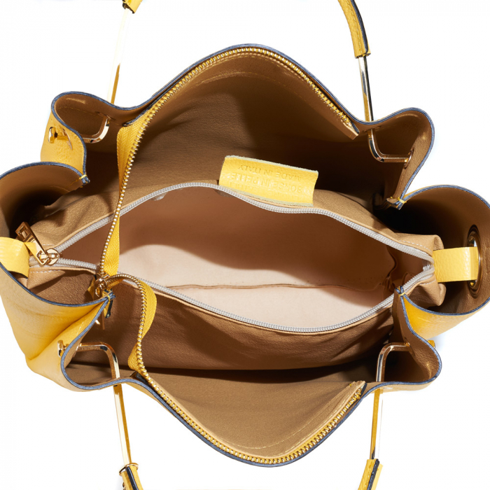 Geantă Alice, piele naturala, galbena, 8055 [5]